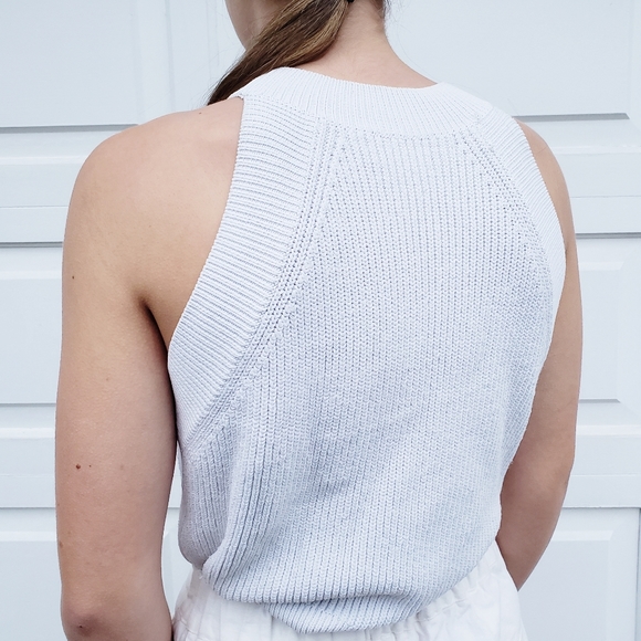Aritzia Crevier White Knit Top - Picture 2 of 4